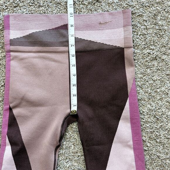 Nike Brown & Purple Colorblock Biking Skorts - Picture 3 of 6